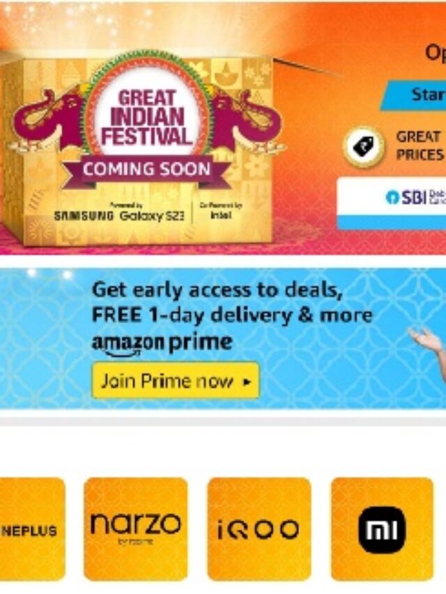 Prime Time for Savings: Amazon Sale – Great Indian Festival 2023